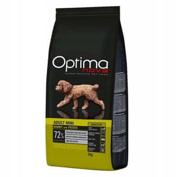 OPTIMAnova OPTIMANOVA Adult Mini Digestive Rabbit hrana za pse - 2 kg
