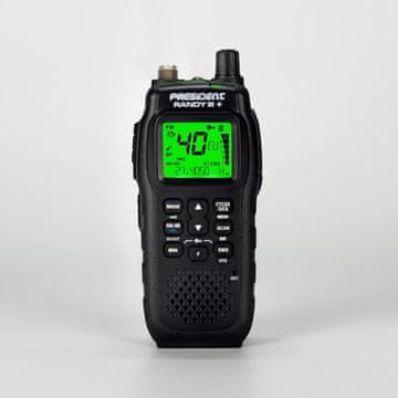 PRS President Randy III Plus ASC prijenosni CB radio, AM/FM, crni