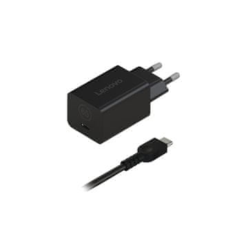slomart Lenovo GaN Nano 65W univerzalni adapter 1.8m crni