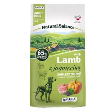 Natural BALTICA Natural & Balance Janjetina M/L – suha hrana – 3kg