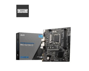MSI MSI PRO H610M-G matična ploča Intel H610 LGA 1700 micro ATX