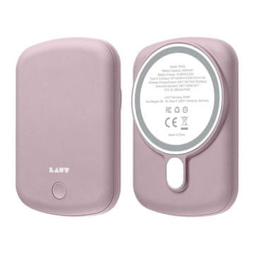 LAUT LAUT L_PCH_P Power bank 5000 mAh, bežično punjenje, roza