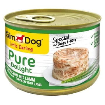 GMC GIMDOG Little Darling Pure Delight Piletina s janjetinom - mokra hrana za pse - 150g