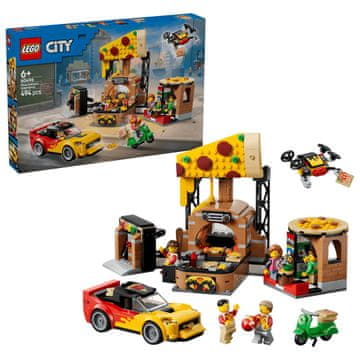 slomart LEGO CITY 60496 Pizza Delivery Experience with Vehicles