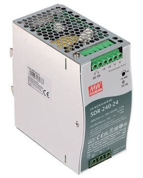 slomart Mean Well SDR-240-24 industrijsko napajanje 240W 24V DC