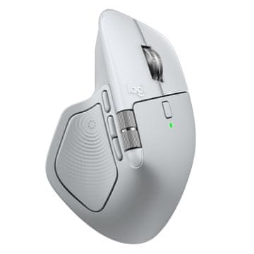 slomart Logitech MX Master 4 for Mac miš, desnoruki, Bluetooth, laserski, 8000 DPI, srebrni