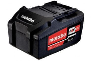 MTB Metabo 625592000 baterija za alat 18V 5.2Ah Li-Ion, crna