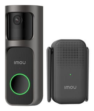 slomart Imou Video Doorbell Kit pametno zvono, crno, s detekcijom pokreta