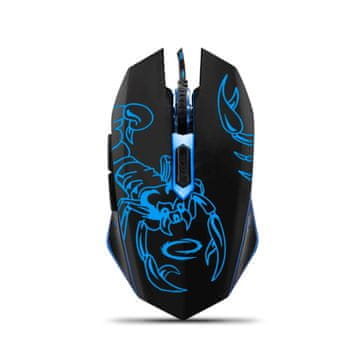 ESP Esperanza EGM203B Scorpio žični gamerski miš, optički, 2400 DPI, plavi