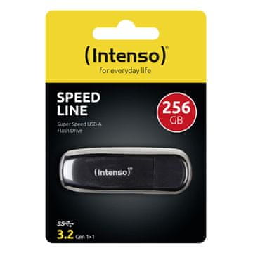 Čištín Intenso Speed Line USB 256 GB Type-A 3.2 Gen 1 Crni