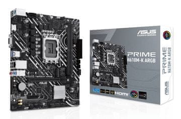 slomart ASUS PRIME H610M-K ARGB matična ploča, Intel H610, LGA 1700, micro ATX