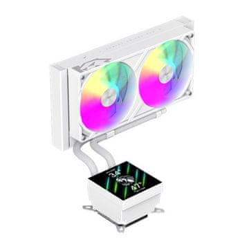 slomart Gamemax GLACIER 240 LCD WH CPU hladnjak, 240mm, bijela
