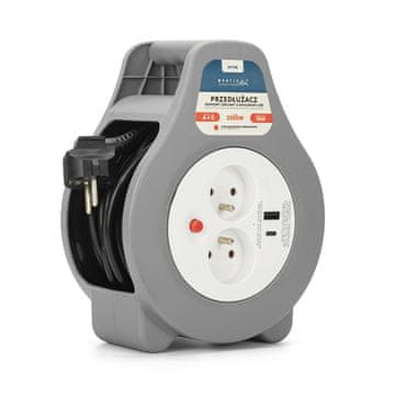MNS Montis produžni kabel s USB-om 10m MT188 - 2 utičnice