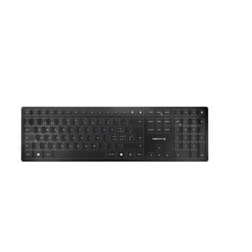 slomart CHERRY KW 9100 SLIM tipkovnica RF Wireless + Bluetooth QWERTZ Swiss, crna