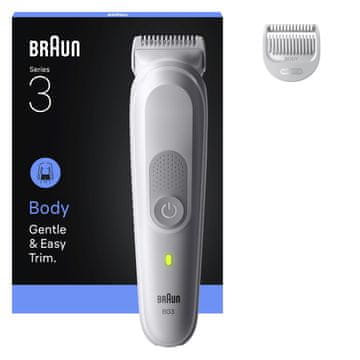 slomart Braun Series 3 80789709 Trimer za Tijelo, Svijetlo Siva