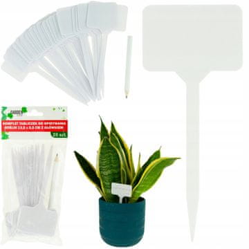 GARDEN LINE SET OD 25 ETIKETA ZA BILJKE 13,5x5,5 CM S OLOVKOM EVA2734