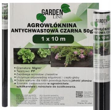GARDEN LINE AGRO-NOTICE TKANINA 1x10M CRNA 50G AGO2166