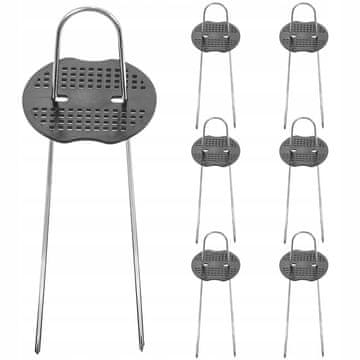 GARDEN LINE SET OD 6 KLINOVA 15 CM S PODLOŠKOM ZA PRIČVRŠĆIVANJE AGROTEKSTILA DEN6577