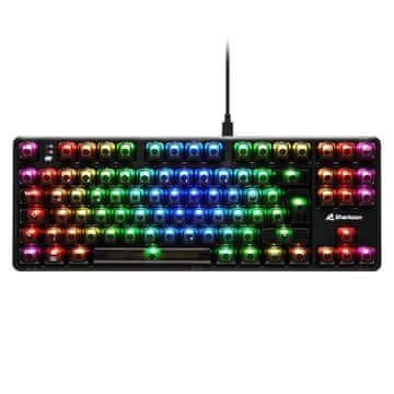 slomart Sharkoon SGK70W Gaming tipkovnica USB QWERTZ njemačka crna