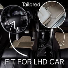 Velur tepisi za auto za: Renault Latitude limuzina (2010.-2015.) bež