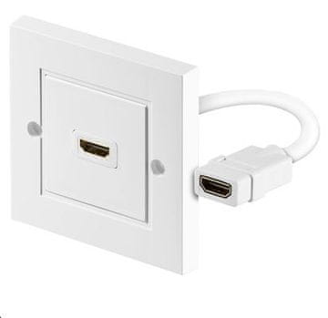 MicroConnect HDMI zidna utičnica bijela