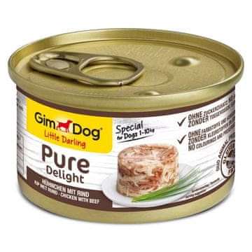 GMC GIMDOG Little Darling Puding Piletina s govedinom - mokra hrana za pse - 85g
