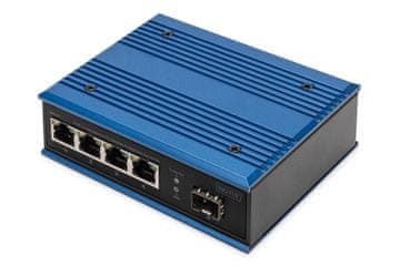 Digitus Digitus DN-613108 Industrijski mrežni PoE prekidač, 4x Gigabit Ethernet, 1x SFP