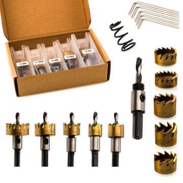 Rosfix set rupnih pila za metal, čelik, drvo, 5 dijelova (16 mm/18,5 mm/20 mm/25 mm/30 mm)