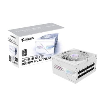Gigabyte GIGABYTE AORUS ELITE P1000W ICE napajanje, 1000W, 80 PLUS Platinum, bijela