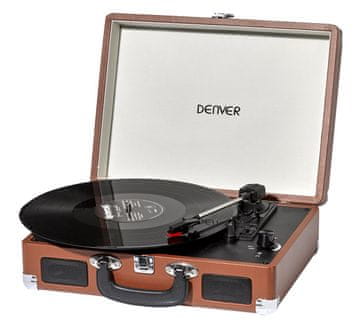 Denver Denver VPL-120BROWN gramofon, 33 1/3, 45, 78 RPM, brončani