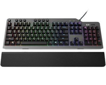 Lenovo Lenovo Legion K500 Gaming tipkovnica USB QWERTY US English Crna, Siva