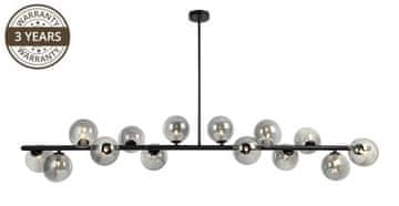 slomart Viseća lampa Bolero 14x9W G9, metal/staklo