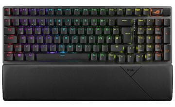 slomart ASUS ROG Strix Scope II 96 Wireless Gaming tipkovnica QWERTZ njemačka, crna