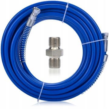 Set crijeva za jedinicu za bojanje od TPU vlakana 15 m plave boje + priključak za crijevo GZ 1/4" na GZ 1/4"