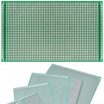 Dvostrana univerzalna prototipna PCB ploča 90 x 150 mm (zelena)
