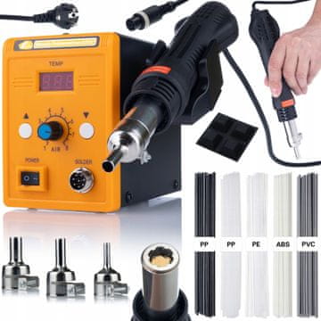 Rosfix 858D stanica za lemljenje vrućim zrakom + Prowelder komplet Mini set za lemljenje