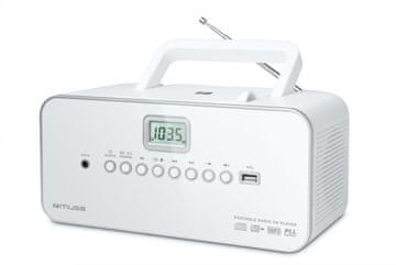 Muse Muse M-28RDW prijenosni radio CD/MP3 player s USB, bijeli