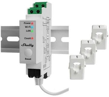 Shelly Shelly Pro 3EM 120A V2 pametni mjerač energije, trofazni