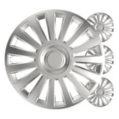 AMIO Auto ratkape set od 4 komada, luksuzne srebrne, 16" inča, COLOR BOX
