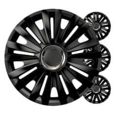 AMIO Auto ratkape set od 4 komada, kraljevsko crne, 15" inča, COLOR BOX