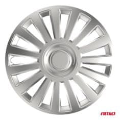 AMIO Auto ratkape set od 4 komada, luksuzne srebrne, 16" inča, COLOR BOX