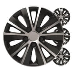 AMIO Auto ratkape set od 4 dijela Rapide crno-srebrne 14" inča COLOR BOX