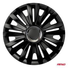 AMIO Auto ratkape set od 4 komada, kraljevsko crne, 15" inča, COLOR BOX