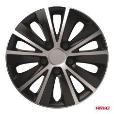 AMIO Auto ratkape set od 4 dijela Rapide crno-srebrne 14" inča COLOR BOX