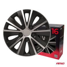 AMIO Auto ratkape set od 4 dijela Rapide crno-srebrne 16" inča COLOR BOX