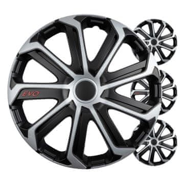 AMIO Auto ratkape, set od 4 dijela EVO crno-srebrne 16" inča COLOR BOX