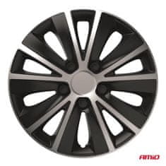 AMIO Auto ratkape set od 4 dijela Rapide crno-srebrne 16" inča COLOR BOX