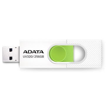 slomart ADATA UV320 USB stick 256 GB, USB-A 3.2 Gen 1, zelena/bijela