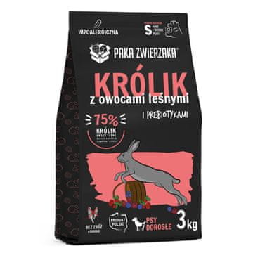 Paka Zwierzaka PAKA ZWIERZAKA - Zec i šumsko voće - Suha hrana za pse S - 3 kg