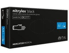 AMIO Crne nitrilne rukavice Mercator Nitrylex Basic veličina M 100 kom.